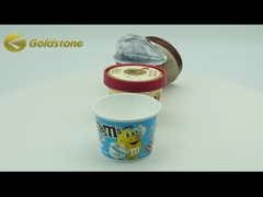 Zrównoważone złote folie lodówki papierowe kubki żywnościowe odzyskane kubki papierowe 3,5 oz