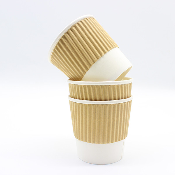Połączenie izolacji Kraft Ripple Paper Cups i izolacji na gorące i zimne napoje 1