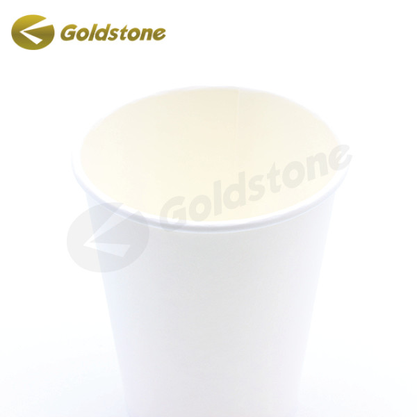 Plastikowe jednorazowe kubki z papieru ściennego zielone zrównoważone 12 oz jednorazowe kubki do kawy 0